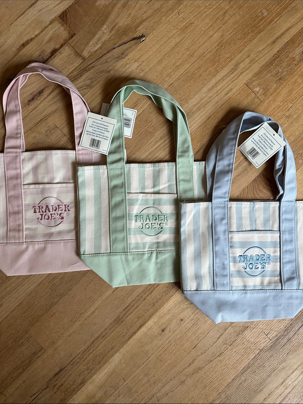 Set of 3 Trader Joe’s Mini Totes Limited Edition